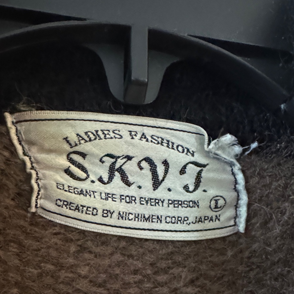 Geometric Patterned Wool Cardigan EUC - image 2